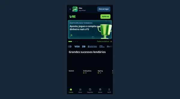 PikeCasino no celular